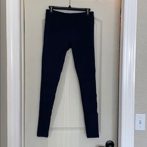 Navy Blue Leggings with Mesh